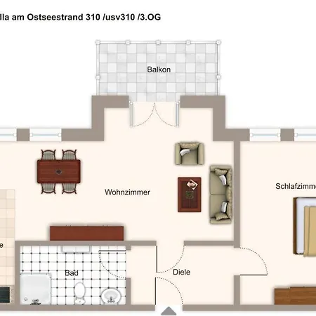 Appartement Am Ostseestrand Am Ostseestrand 310 *